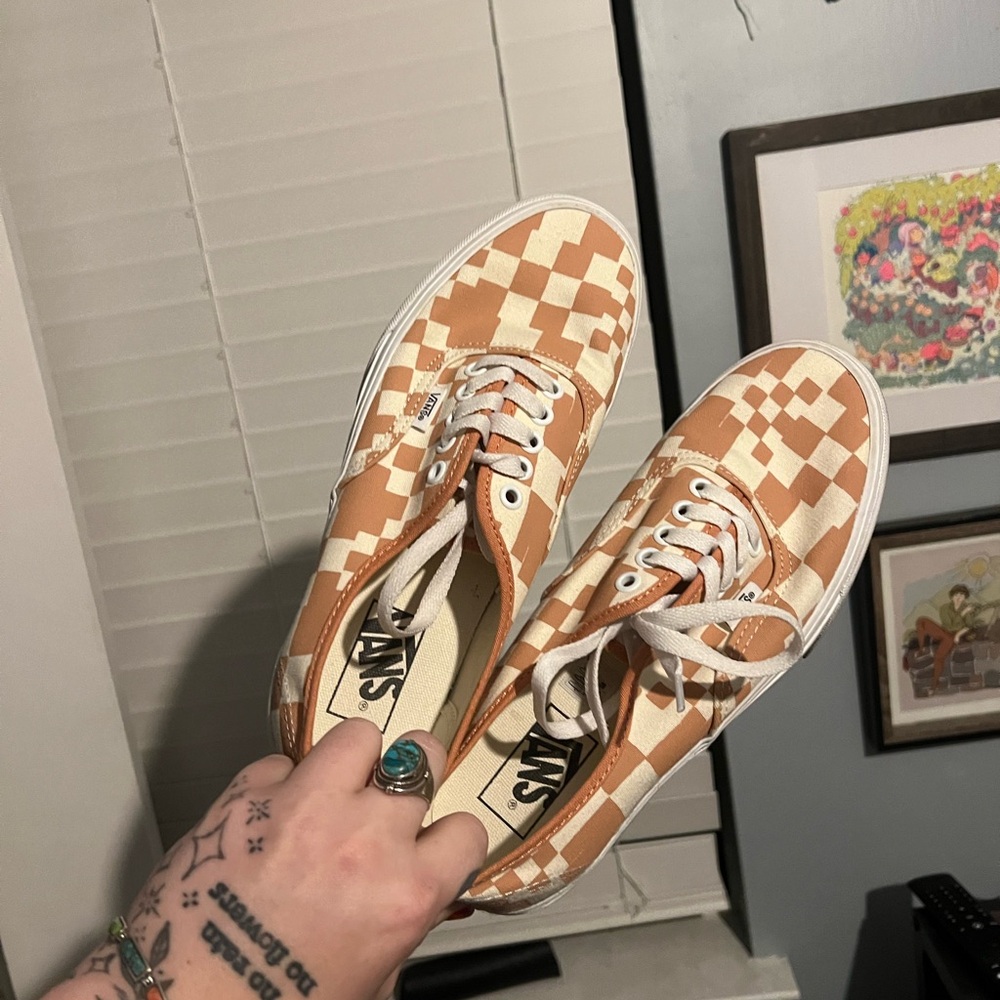 Vans Stackform Multicheck Sandstone Orange - image 2